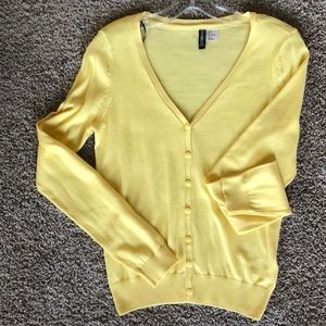 Sun yellow lightweight cardigan
